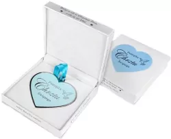 Pamiątka Chrzest w pudełku niebieski