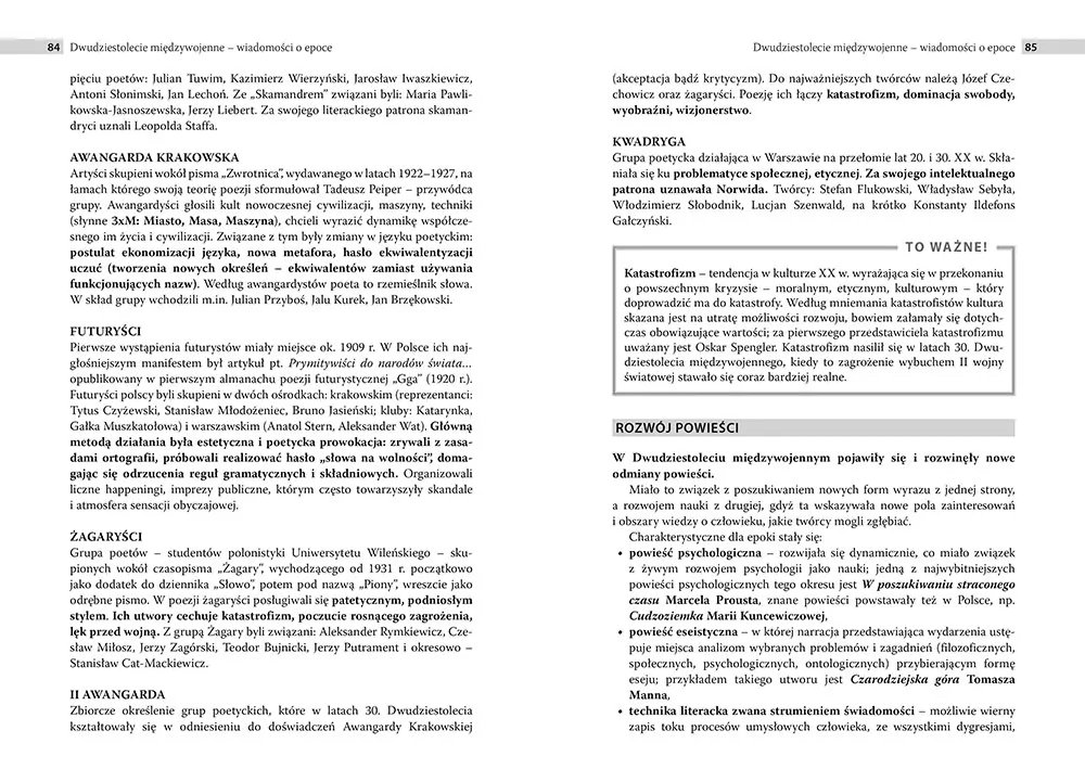 Ściąga 3. Młoda Polska, Dwudziestolecie międzywojenne. Liceum, technikum - tantis.pl