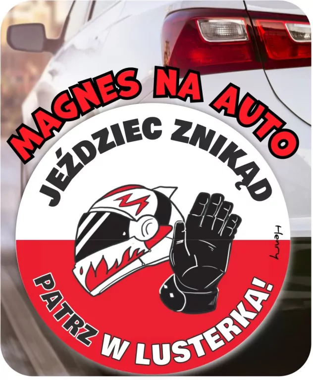 Magnes na auto PATRZ W LUSTERKA - tantis.pl