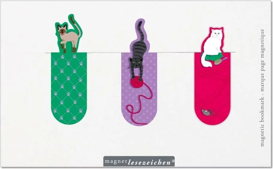 Moses. Zakładki magnetyczne. Koty, 3 sztuki - tantis.pl