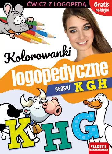 Kolorowanki logopedyczne. Głoski K G H - tantis.pl