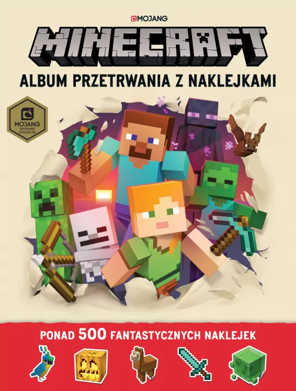 Minecraft. Album przetrwania z naklejkami - tantis.pl
