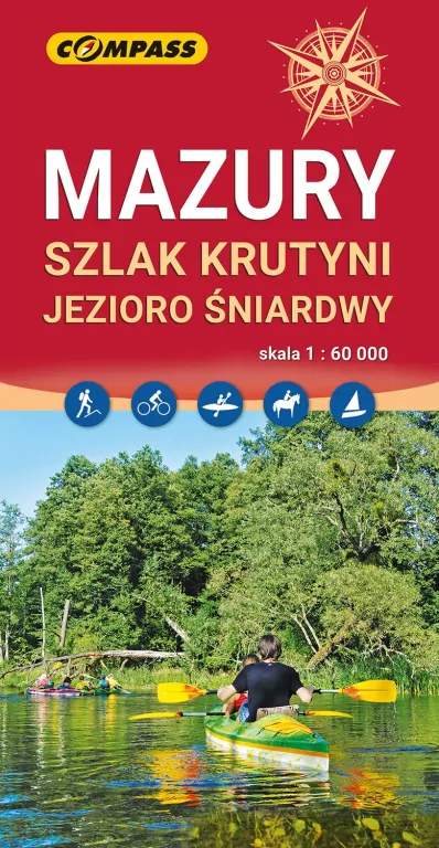 Mapa - Mazury, Szlak Krutyni, Jezioro Śniardwy - tantis.pl