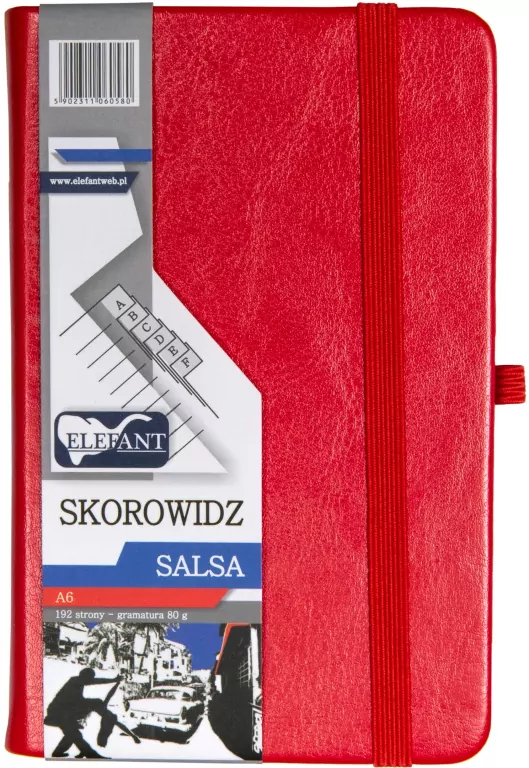 Skorowidz A6/96 Salsa czerwony - tantis.pl