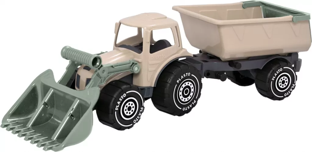 Traktor z ładowaczem i przyczepką 57cm - tantis.pl