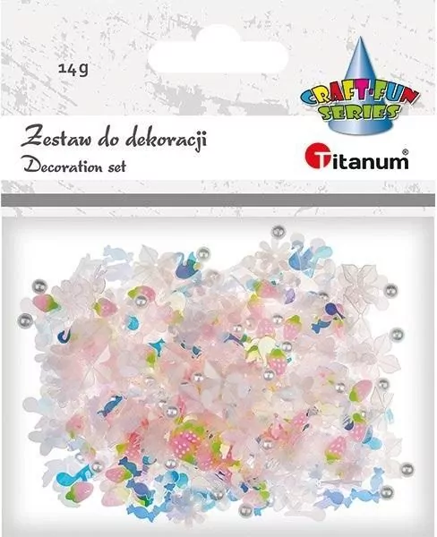 Zestaw do dekoracji. Perełki i cekiny - tantis.pl