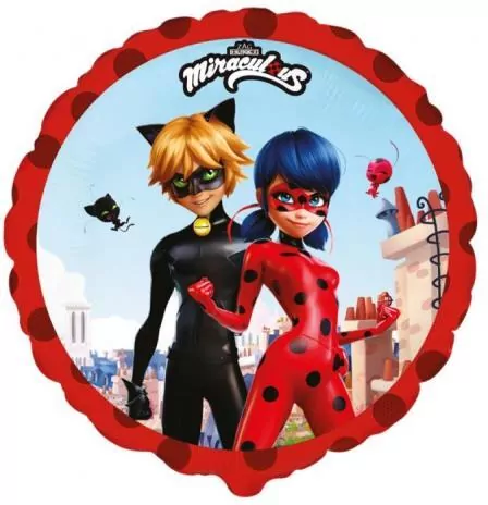 Balon foliowy FX Miraculous Street 48cm - tantis.pl