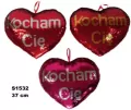 Serce cekinowe 37cm "Kocham Cę" 3 kolory 156075 SUN-DAY - tantis.pl