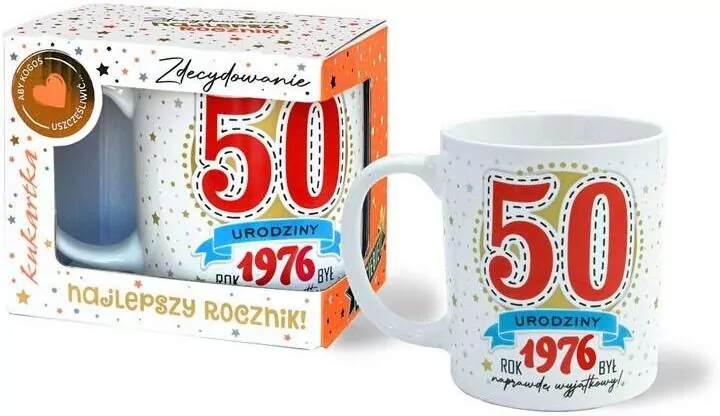 Kubek Premium Urodziny 50 - tantis.pl
