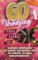 Karnet Urodziny z nakładką na butelkę 60 - tantis.pl