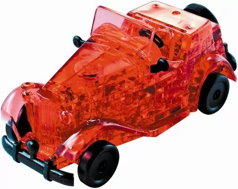 Puzzle 3D. Automobil czerwony