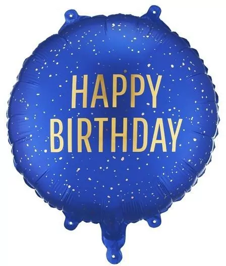 Balon foliowy pastylka Happy Birthday 35x35cm - tantis.pl