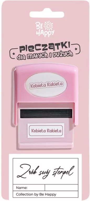 Pieczątka z napisem - Kobieta Rakieta - tantis.pl