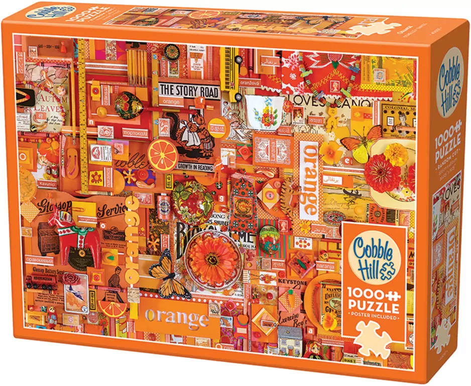 Puzzle 1000 Pomaluj mój świat na kolor pomarańcz. - tantis.pl