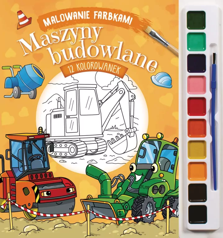 Malowanie farbkami. Maszyny budowlane - tantis.pl