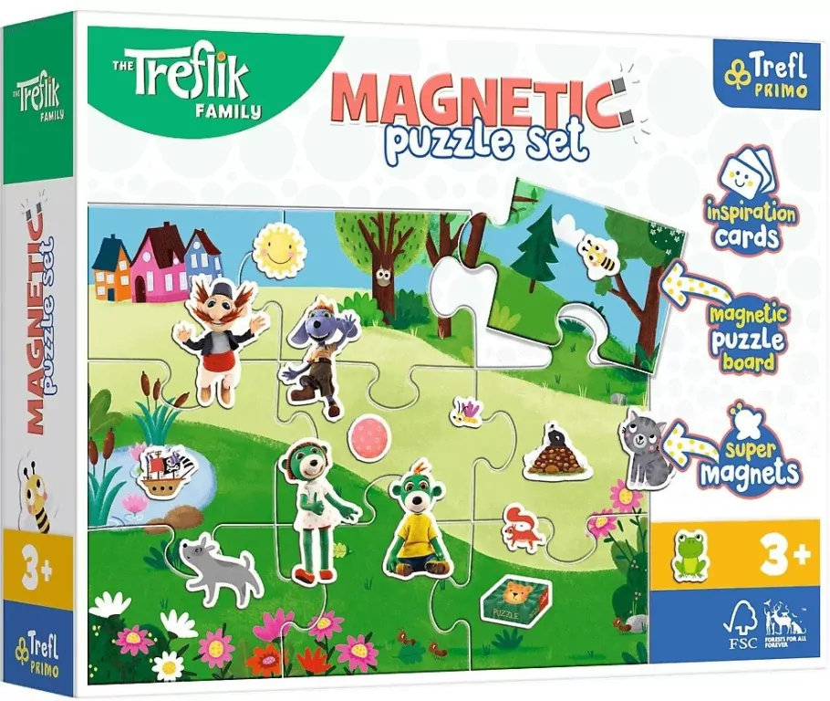 Trefl. Puzzle magnetyczne. Treflikowy dzień - tantis.pl