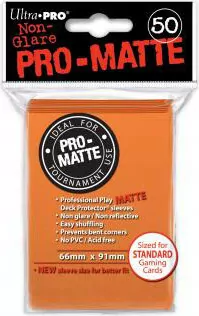 ULTRA-PRO Deck Protector - Pro-Matte Non-Glare Orange (Pomarańczowe) 50 szt. - tantis.pl