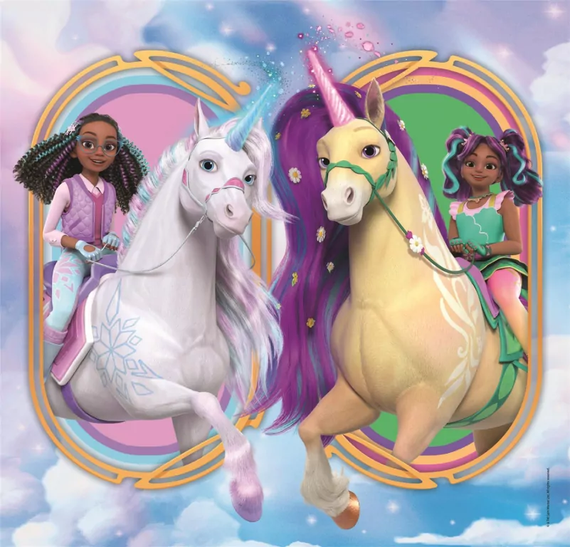 Puzzle 3x48 Super Kolor Unicorn Academy - tantis.pl