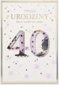 Karnet B6 Urodziny 40 - tantis.pl