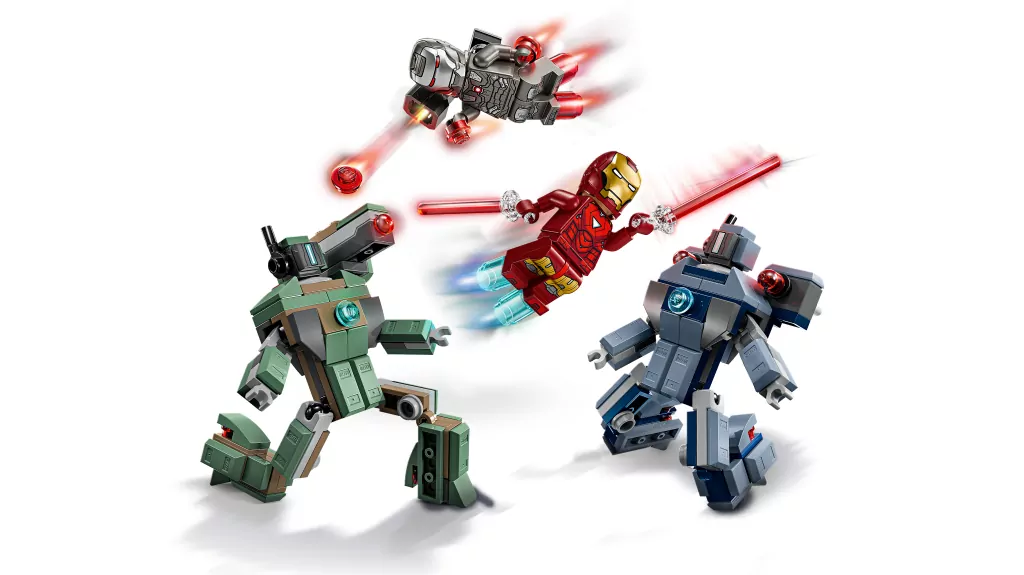 LEGO® Marvel. Iron Man i War Machine kontra drony Hammera 76320 - tantis.pl