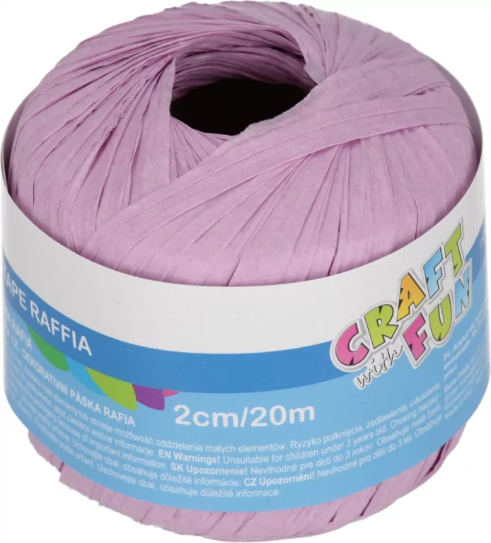 Rafia ozdobna. Pastelowa. 20 m MIX - tantis.pl