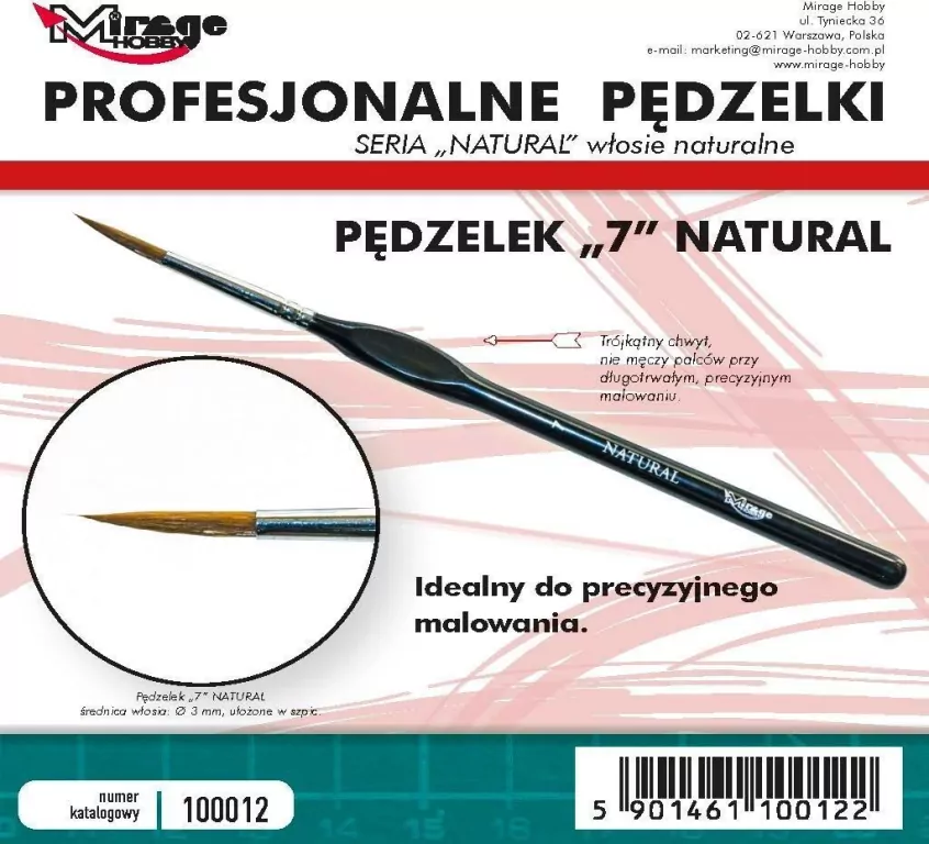 Pędzelek natural 7 - tantis.pl