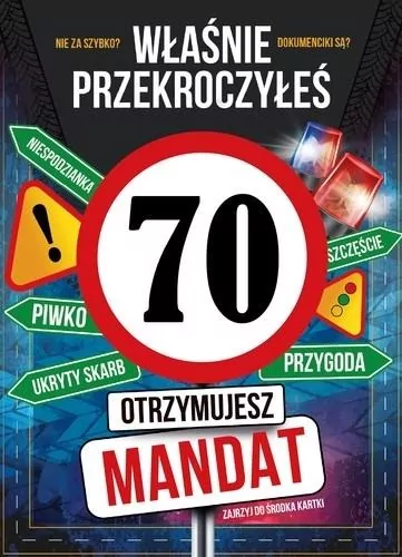 Karnet Urodziny 70 - tantis.pl