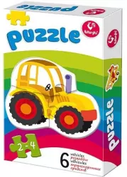 Pojazdy. Pierwsze puzzle