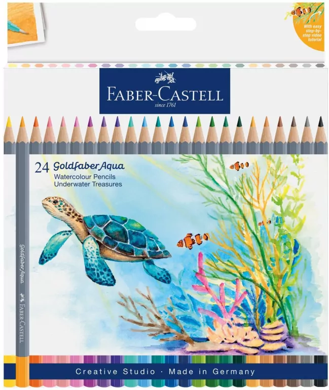 Kredki akwarelowe GoldfaberAqua 24kol FABER CASTEL - tantis.pl