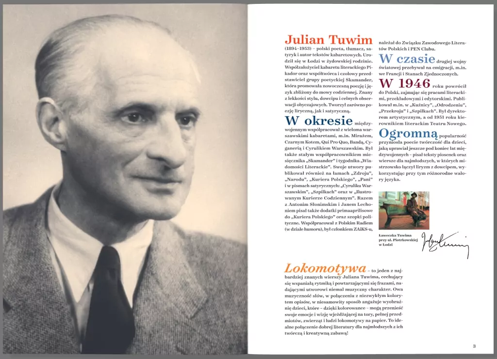 Julian Tuwim Lokomotywa. Zeszyt do kolorowania - tantis.pl