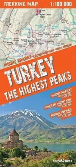 Trekking map Turcja najwy. szczyty 1:100 000 mapa - tantis.pl