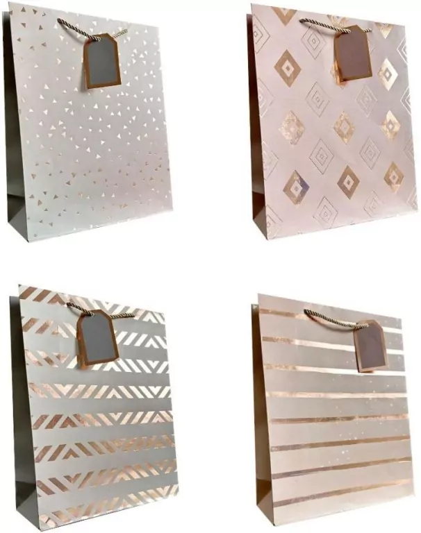 Torebka prezentowa uniwersalna S metal mix - tantis.pl