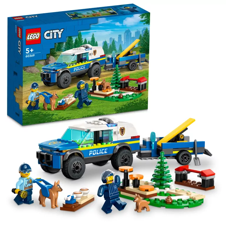 LEGO® City Police. Szkolenie psów policyjnych w terenie 60369 - tantis.pl
