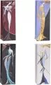 Torebka ozdobna na butelkę 12x35x9cm mix ROZETTE. 1 sztuka - tantis.pl