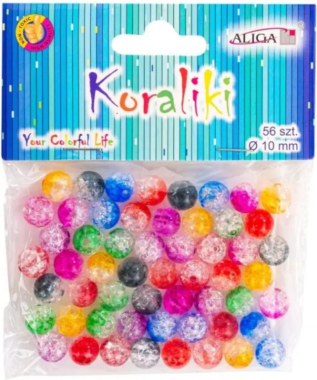 Koraliki plastikowe 10mm 56szt - tantis.pl
