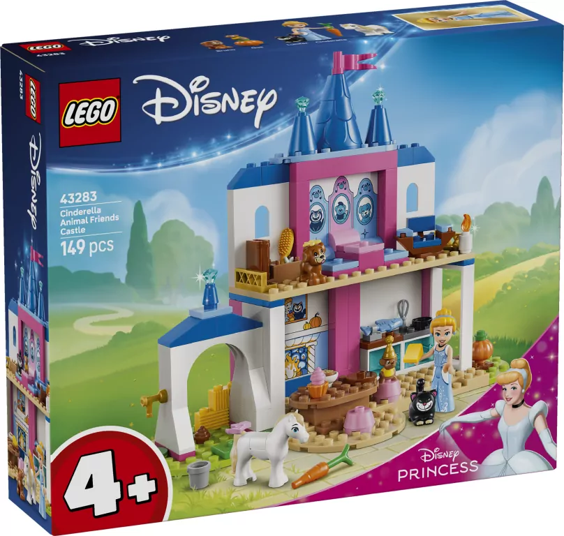 LEGO® Zamek Kopciuszka i jej zwierzęcych przyjaciół 43283 - tantis.pl