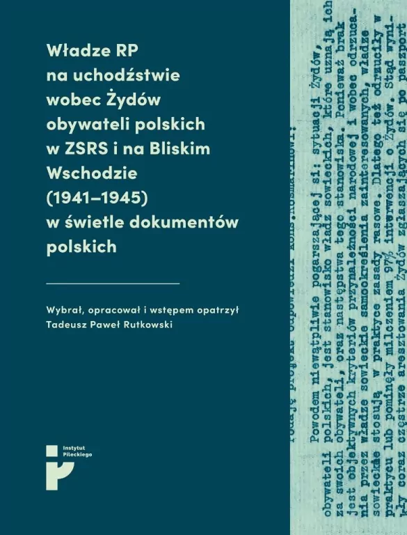 Władze RP na uchodźstwie wobec Żydów... - tantis.pl