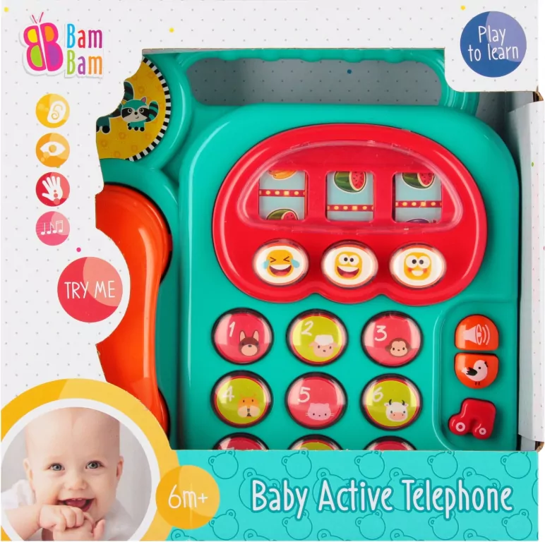 BAM BAM MUZYCZNY TELEFONIK STACJO 23X23X7WB6 - tantis.pl