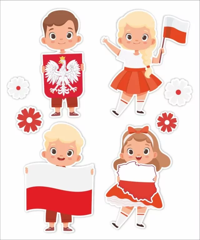 Dekoracje okienne dwustronne. Patriotyczne - tantis.pl