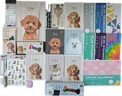 Wyprawka szkolna Interdruk 24 elementy - gotowy zestaw dla dziewczynki klasa 1-3