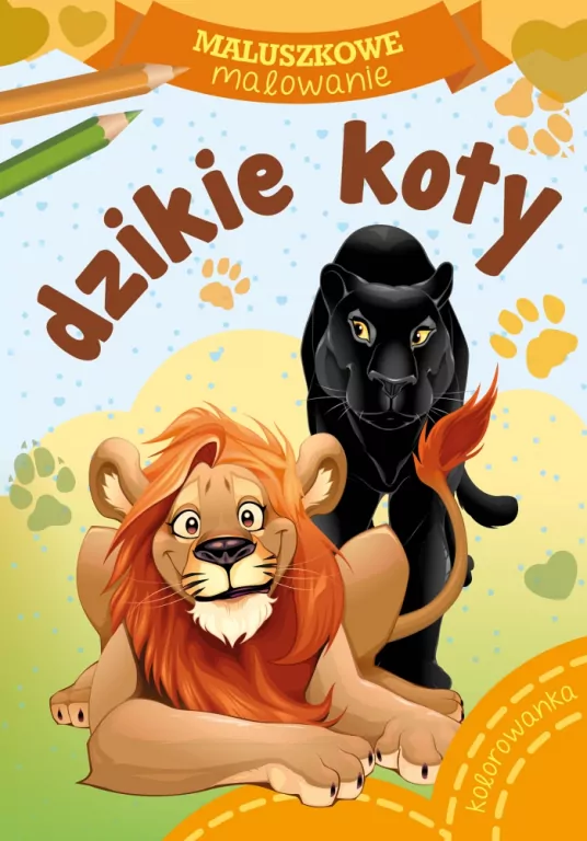Dzikie koty. Maluszkowe malowanie - tantis.pl