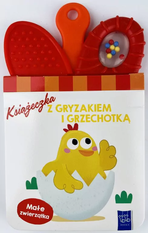 Książeczka z gryzakiem i grzechotką. Zwierzątka - tantis.pl