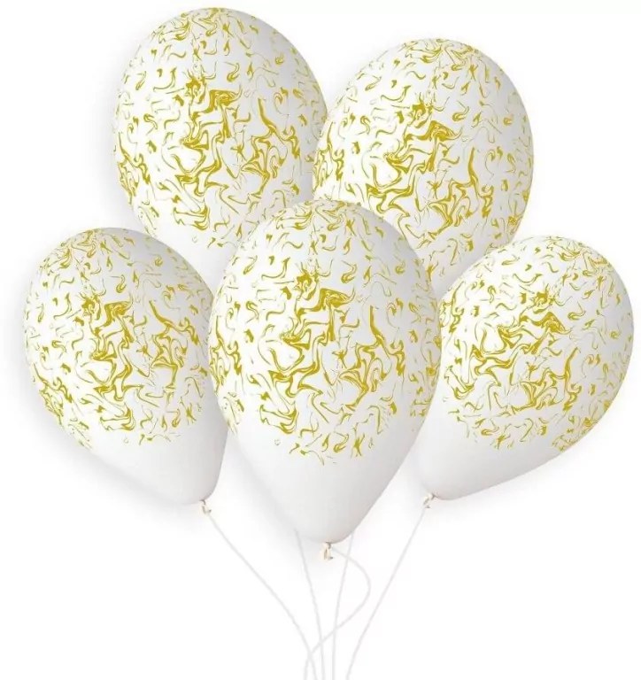 Balony Gemar Hel Marble 33cm - tantis.pl