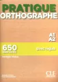 Pratique Orthographe A1/A2 Podręcznik + klucz - tantis.pl