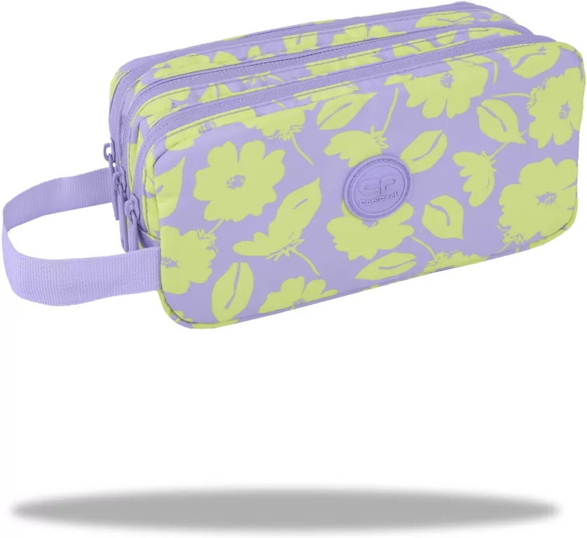 Saszetka potrójna z rączką Coolpack Primus L Flores Lila - tantis.pl