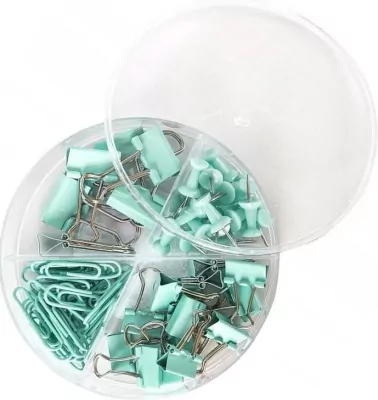 Zestaw biurowy miętowy DELI