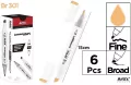 Marker Chromax z 2 końcówk. BR 301 (6szt) - tantis.pl