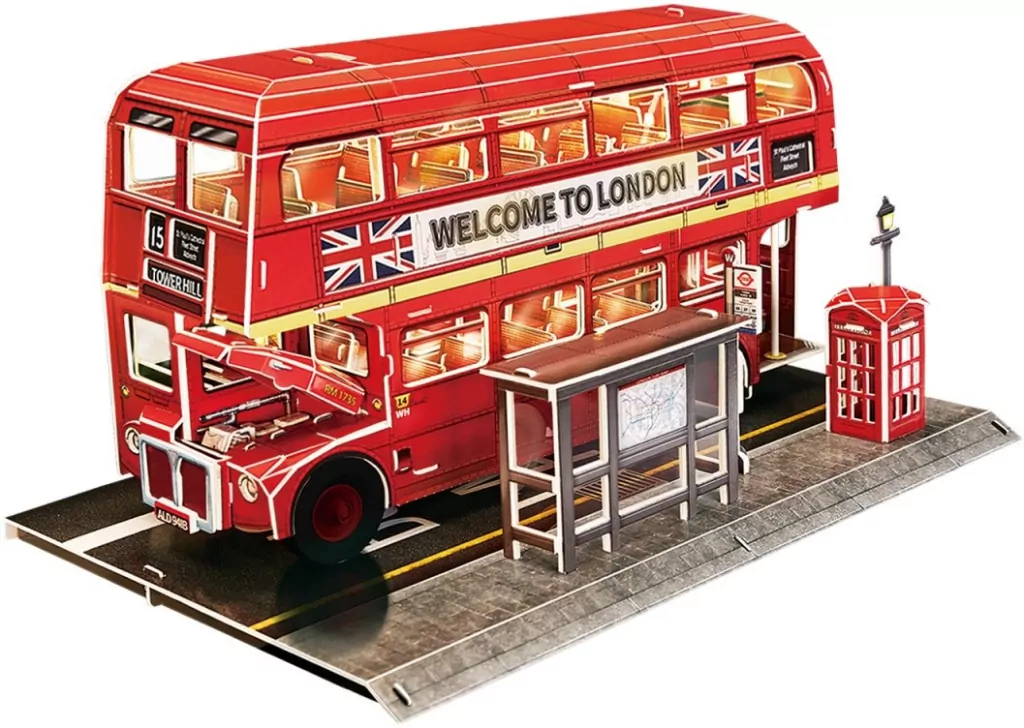 Puzzle 3D. Londyński autobus - tantis.pl