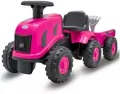 Jeździdełko traktor z przyczepą Benny różowy - tantis.pl