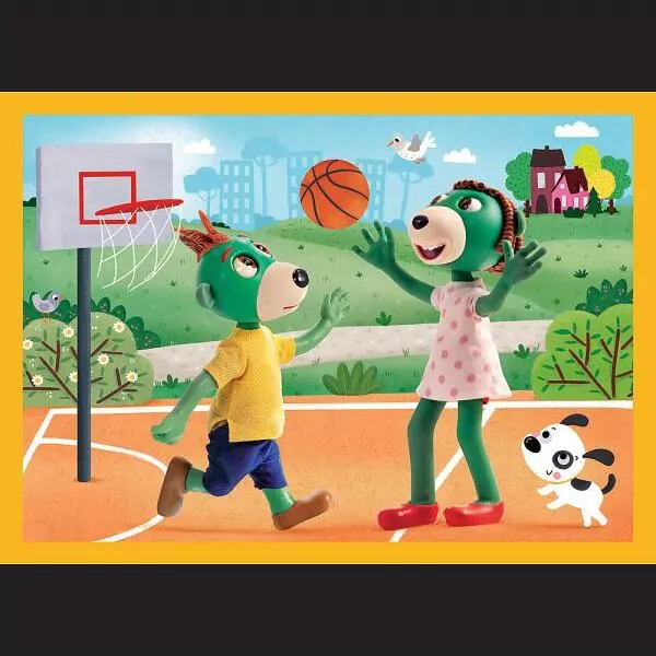 Puzzle 4w1 Trefliki na wakacjach TREFL - tantis.pl